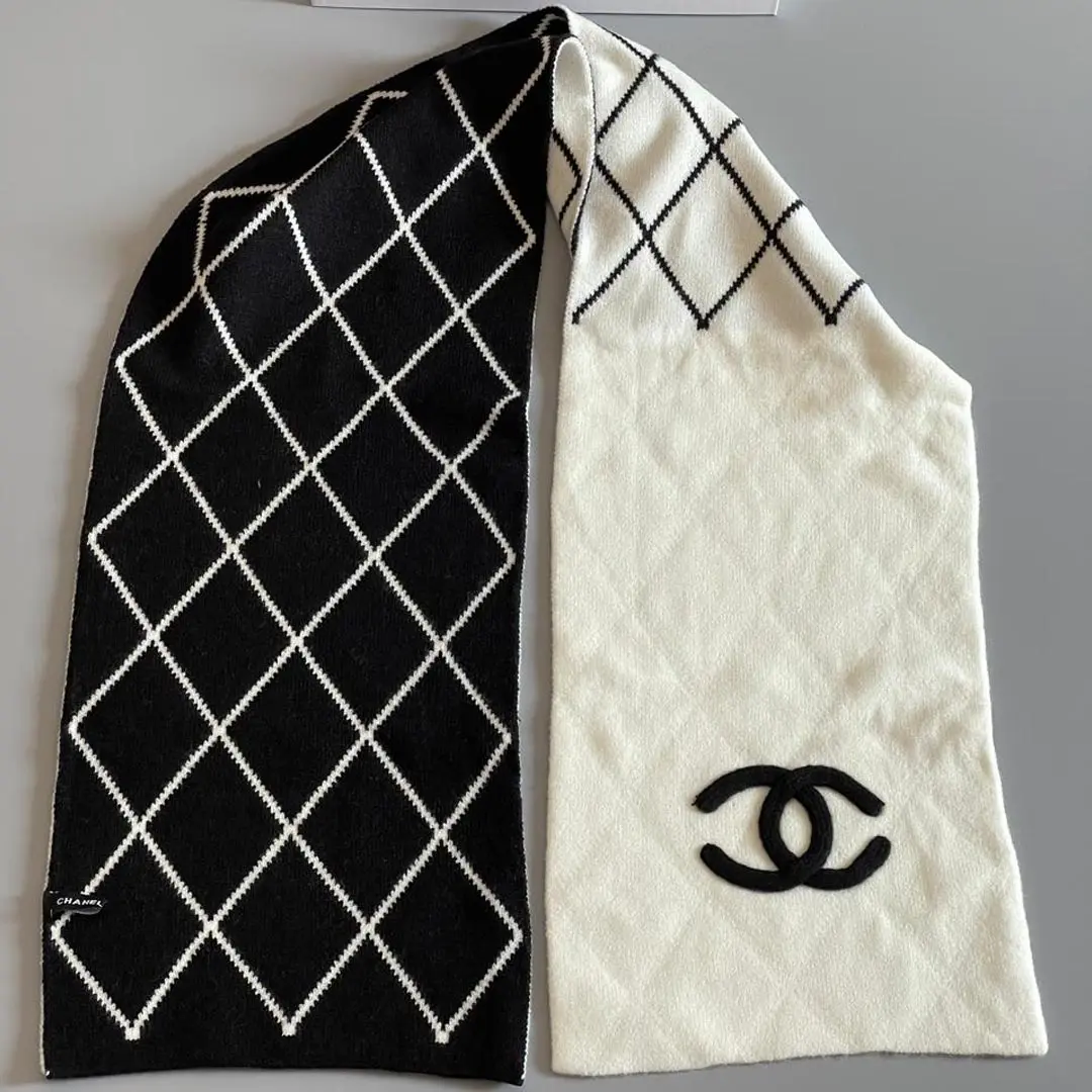 Chanel Scarf Shawls & Beanie Set 450-8