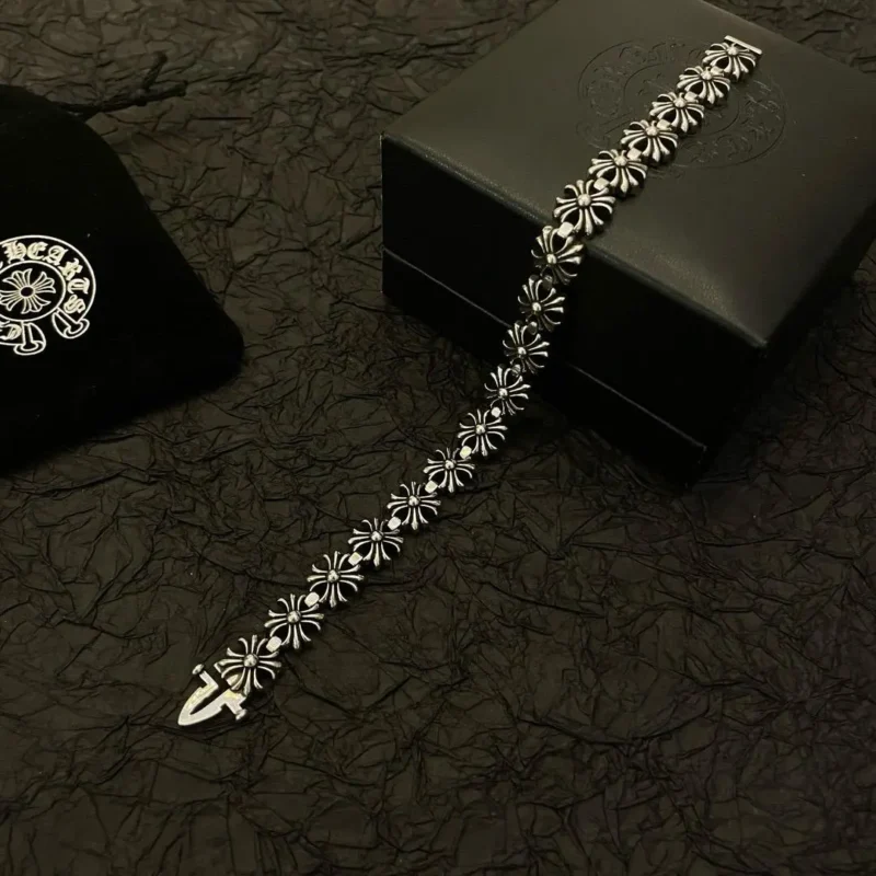Chrome Hearts Silver Brace Let for Men 450-1