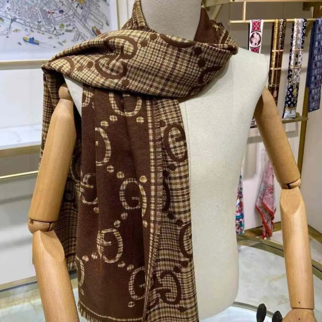 Gucci Scarf Wools & Cotton 350-10