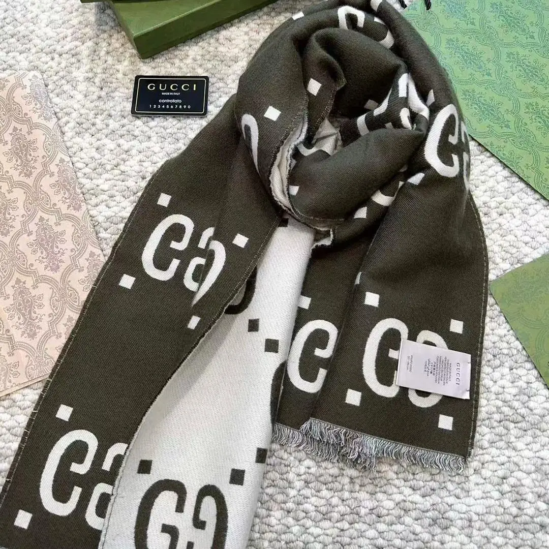 Gucci Scarf Wools & Cotton 350-20