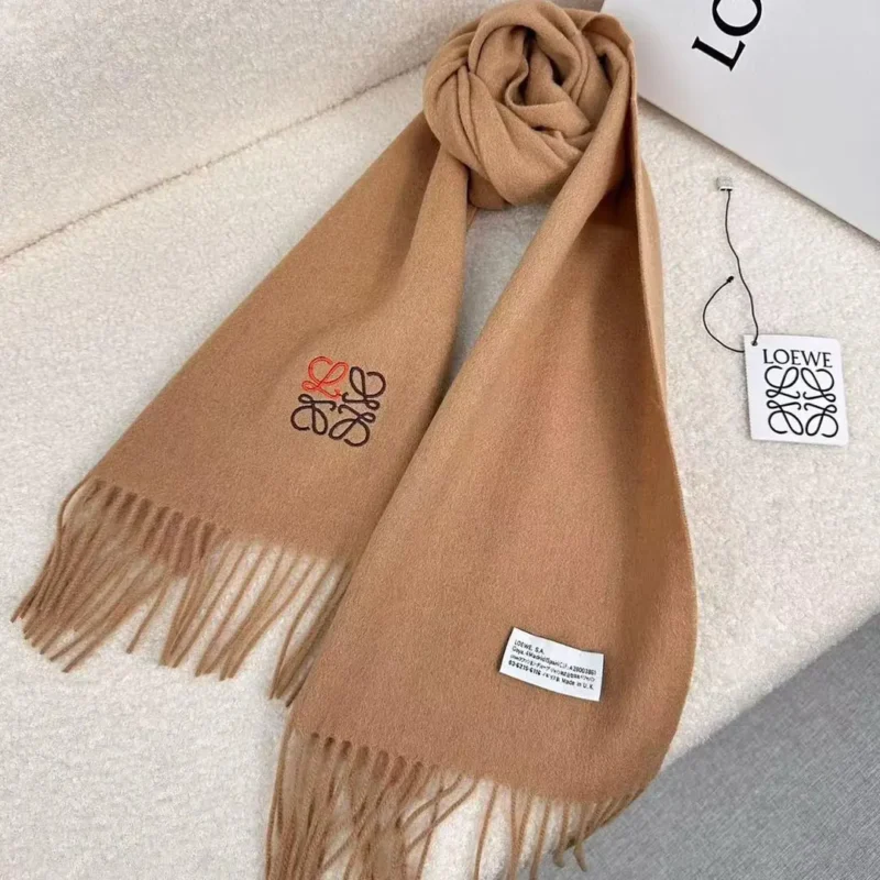 Loewe Anagrams Wools & Cashmere Shawl & Scarf 375-15