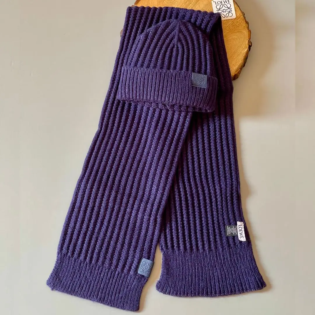 Loewe Scarf & Beanie Set 400-3
